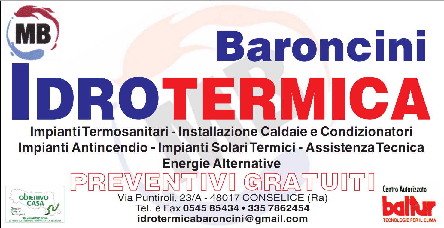 Idrotermica Baroncini - Via Puntiroli, 23/A - 48017 Conselice (RA)