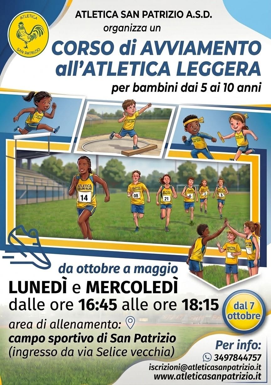 Corso di avviamento all'atletica leggera